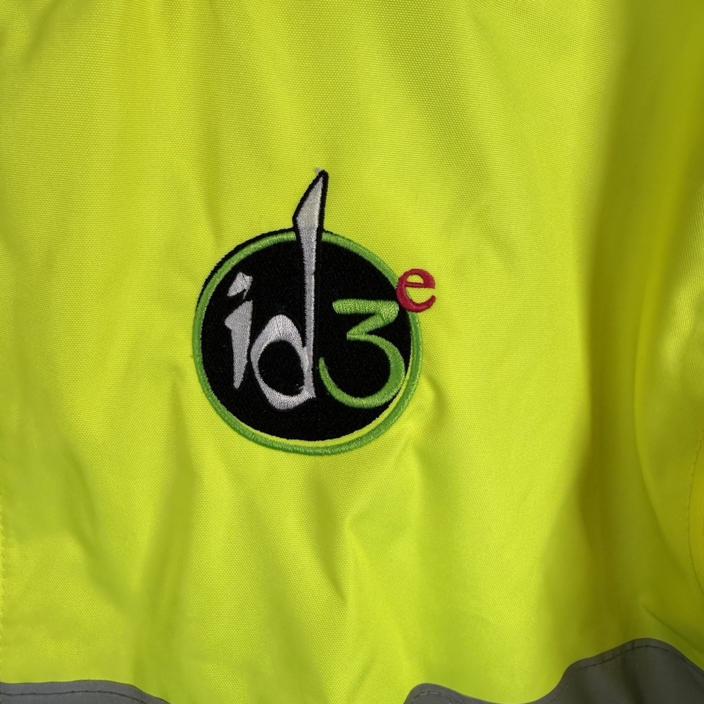 Charles River Hi Vis Jacket Cost Lime Green XL (9732) New *logo* - Picture 2 of 10